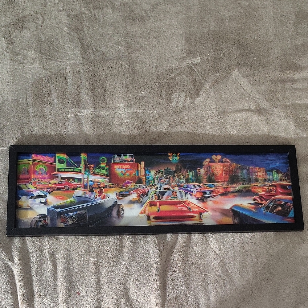 Hobby Lobby Retro Car Scene Framed Art